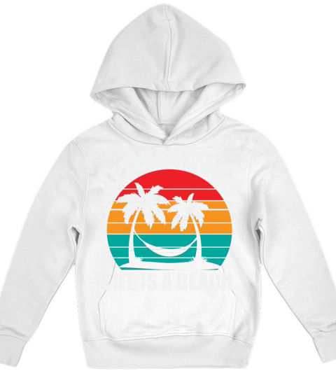 Retired 2023 Life Is A Beach Vintage Retirement Kids Hoodie