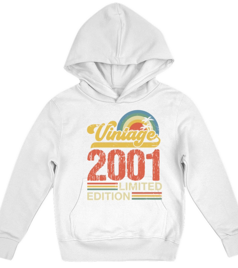 Retro Vintage 2001 Limited Edition Kids Hoodie