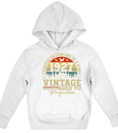 Vintage Birthday Original Gift Idea 1927 Kids Hoodie