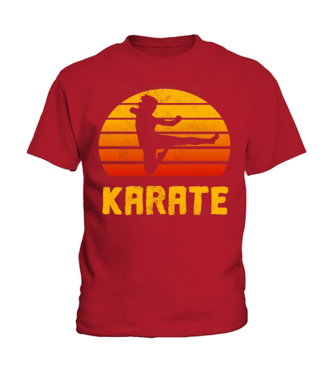Karate Retro Vintage Design Kids T-Shirt