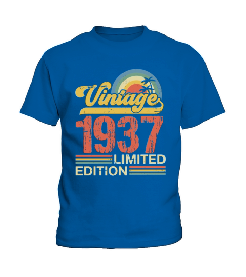 Retro Vintage 1937 Limited Edition Kids T-Shirt