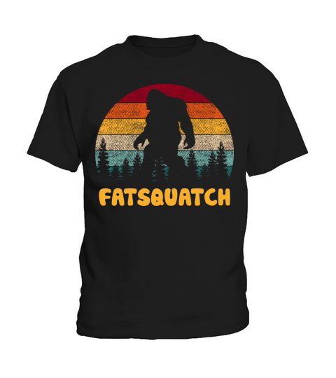 Vintage Fatsquatch Funny Bigfoot Sasquatch Kids T-Shirt