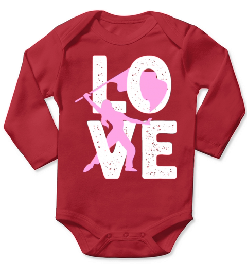 Cool Color Guard For Women Girls Marching Band Fla Long Sleeve Baby One-Piece