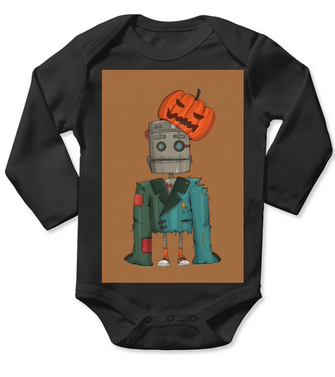 Happy Halloween Long Sleeve Baby One-Piece