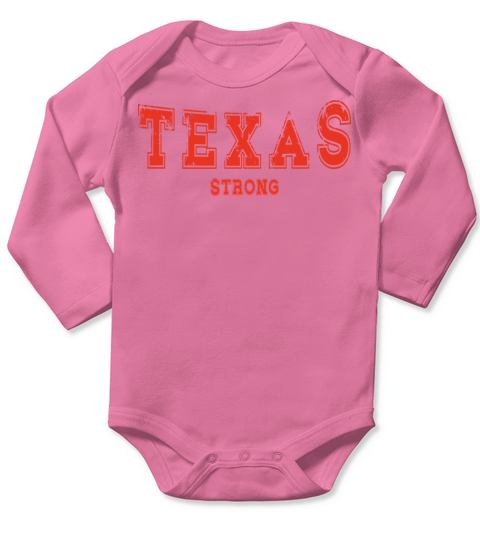 Texas Strong Vintage Colors Long Sleeve Baby One-Piece