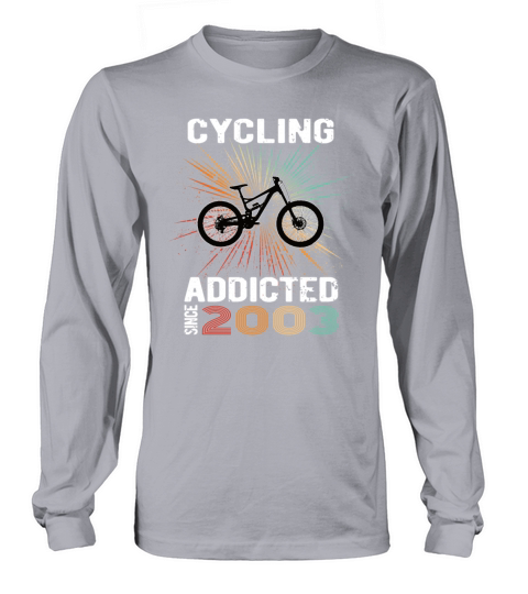 20 birthday 2003 vintage retro bicycle cyclist Long sleeved Unisex