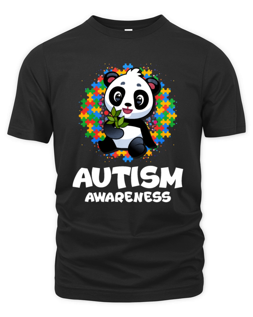 Autism Awareness Panda Organic Unisex T-shirt