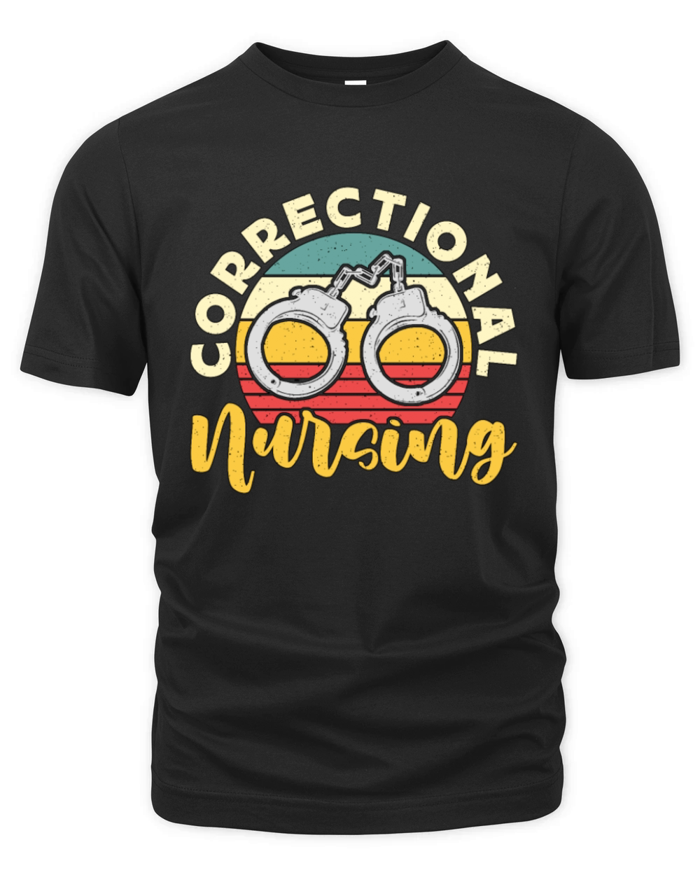Correctional Nursing Retro Medicine Prison Nurse Organic Unisex T-shirt