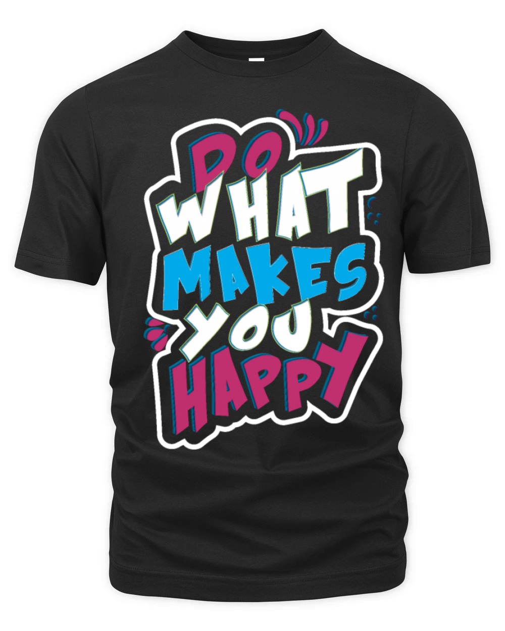 do what makes you happy vintage Organic Unisex T-shirt