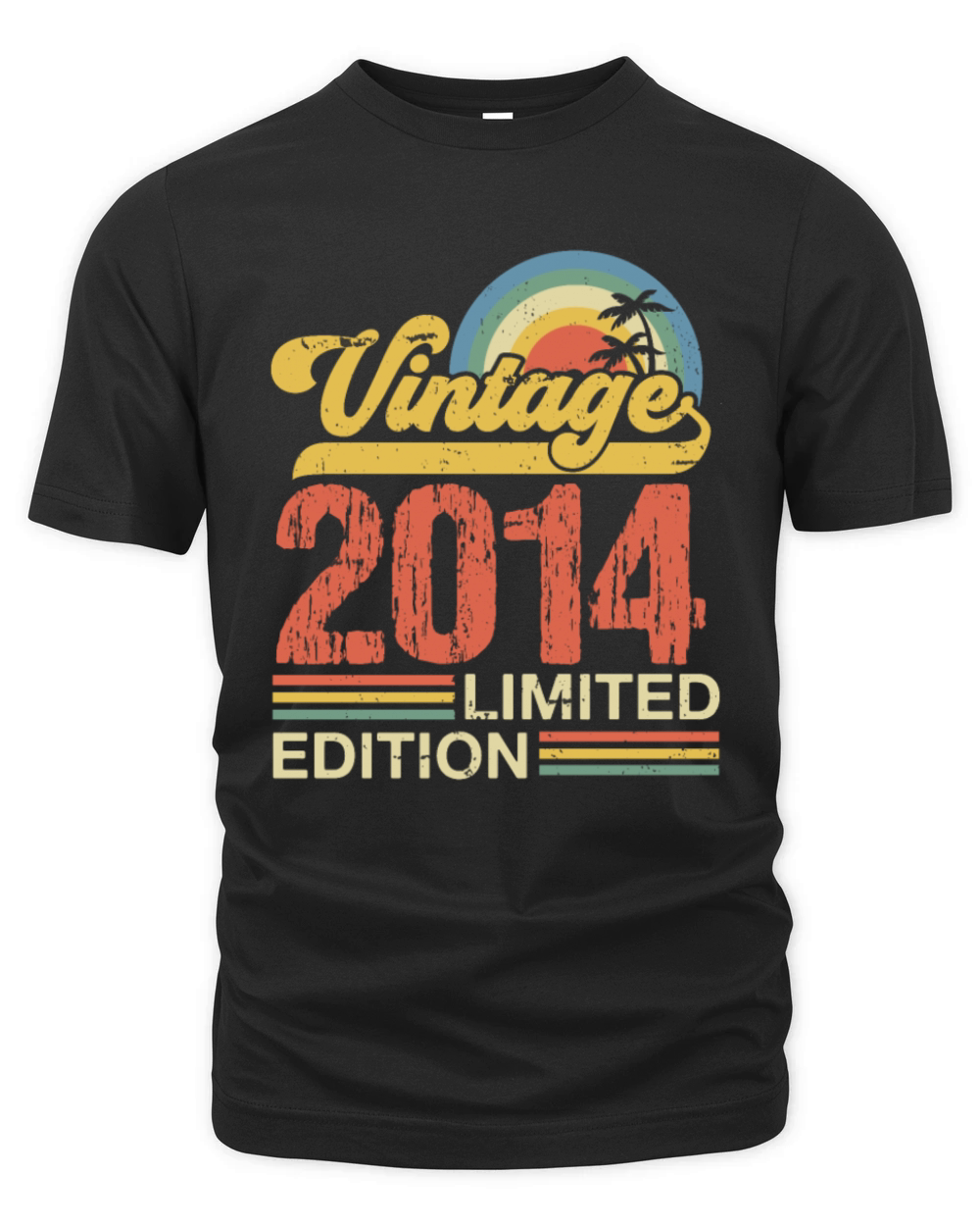 Retro Vintage 2014 Limited Edition Organic Unisex T-shirt