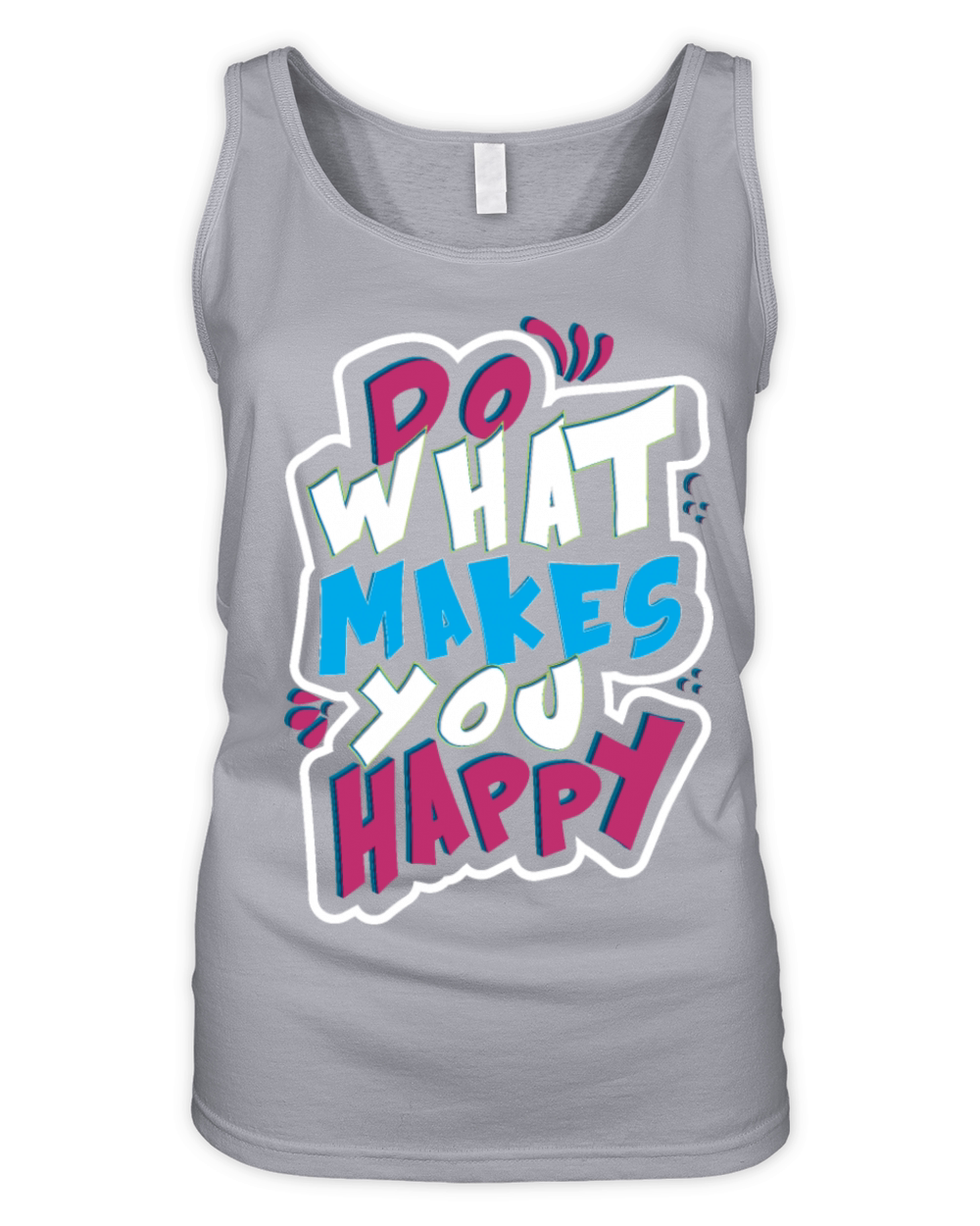 do what makes you happy vintage Organic Women's Tank Top