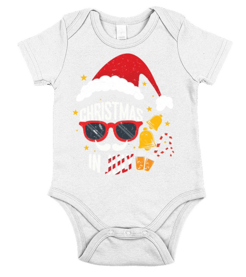 Beer Christmas July Santa Surf Hello Summer Short Sleeve Baby One-Piece