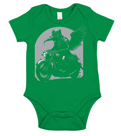 doctor plague riding on the motor Short Sleeve Baby One-Piece