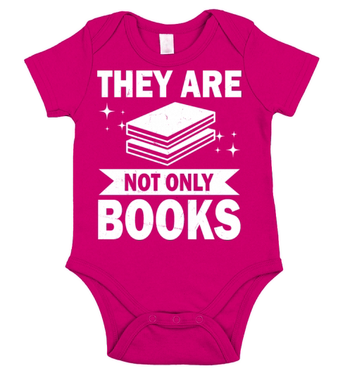 They Are Not Only Books Funny Reading Lover Humor Short Sleeve Baby One-Piece