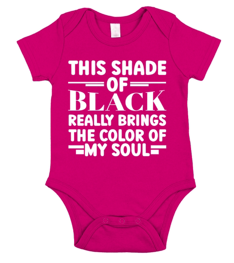 This Shade Of Black Really Brings Out The Color Short Sleeve Baby One-Piece