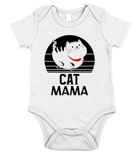 Vintage Eighties Style Retro Distressed Cat Daddy Short Sleeve Baby One-Piece