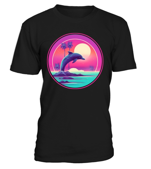 Vintage 80s 90s Style for Dolphin Lovers T-Shirt Unisex