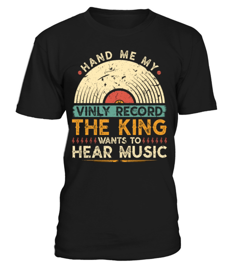 Vintage Vinyl Record King T-Shirt Unisex