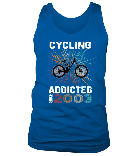 20 birthday 2003 vintage retro bicycle cyclist Tank Top Unisex