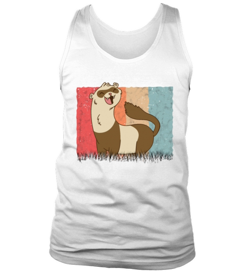 Ferret Retro Weasel Vintage Tank Top Unisex
