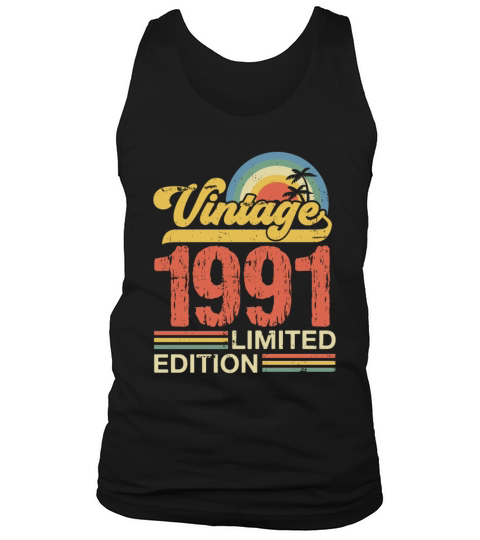 Retro Vintage 1991 Limited Edition Tank Top Unisex