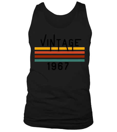 Vintage 1967 50th Birthday Fiftieth Gift Tank Top Unisex