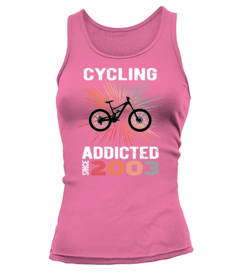20 birthday 2003 vintage retro bicycle cyclist Tank top Woman