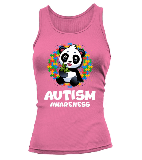 Autism Awareness Panda Tank top Woman