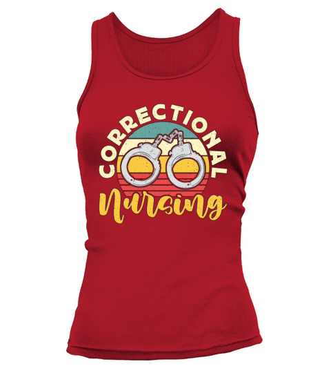 Correctional Nursing Retro Medicine Prison Nurse Tank top Woman