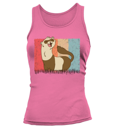 Ferret Retro Weasel Vintage Tank top Woman