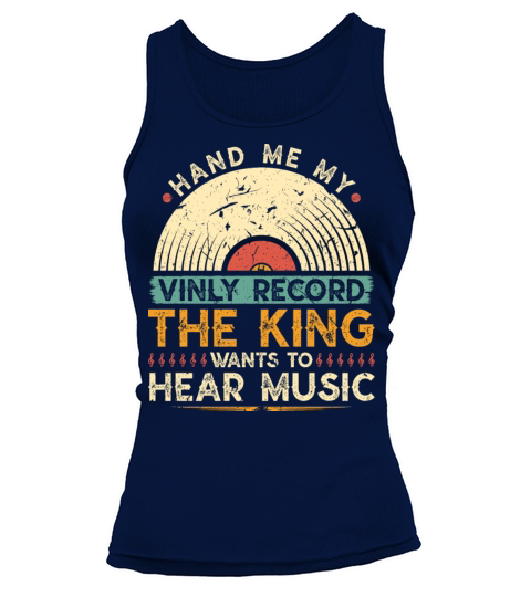 Vintage Vinyl Record King Tank top Woman