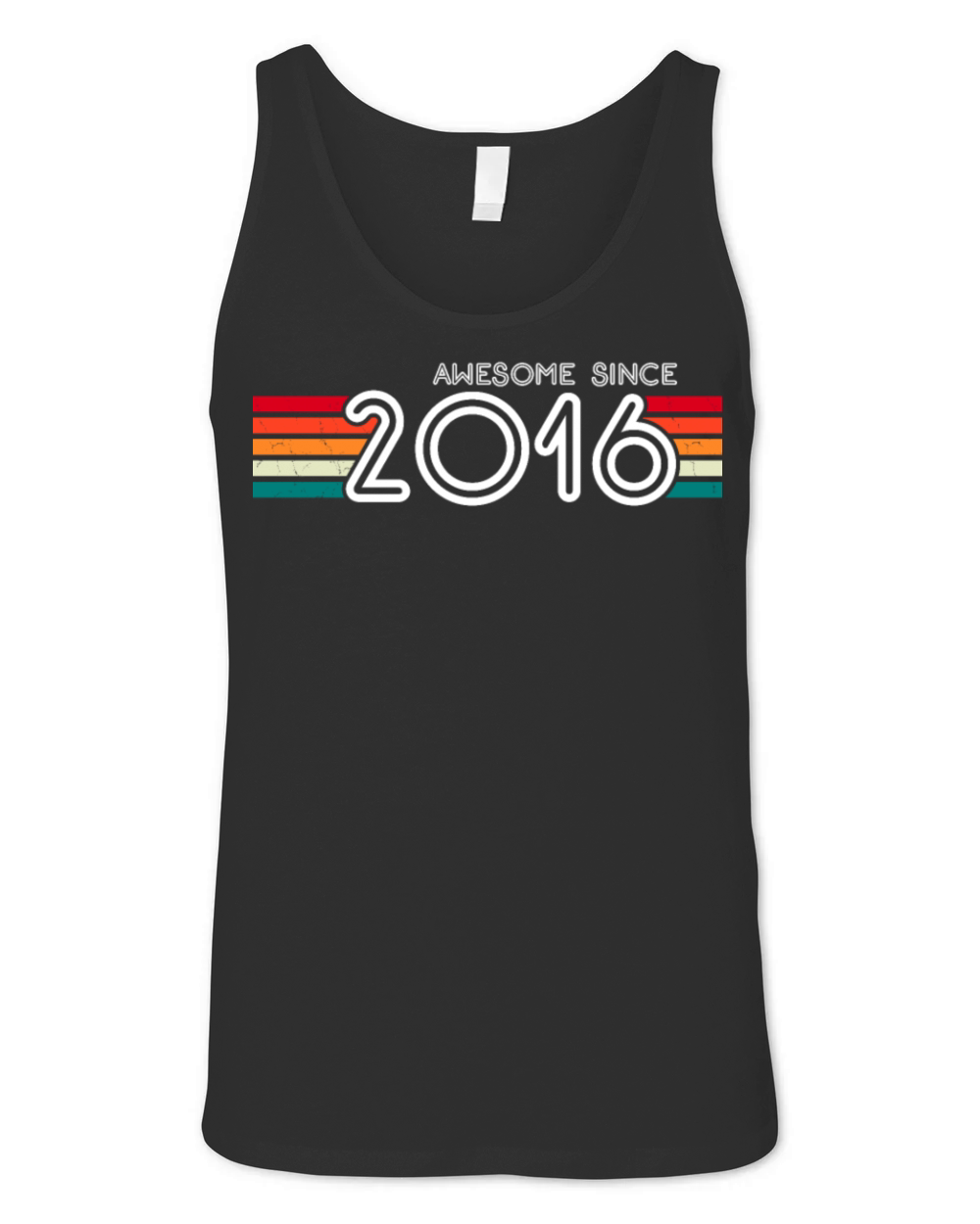 Awesome Since 2016 7th Birthday Gifts 7 Years Old Unisex Jersey Tank