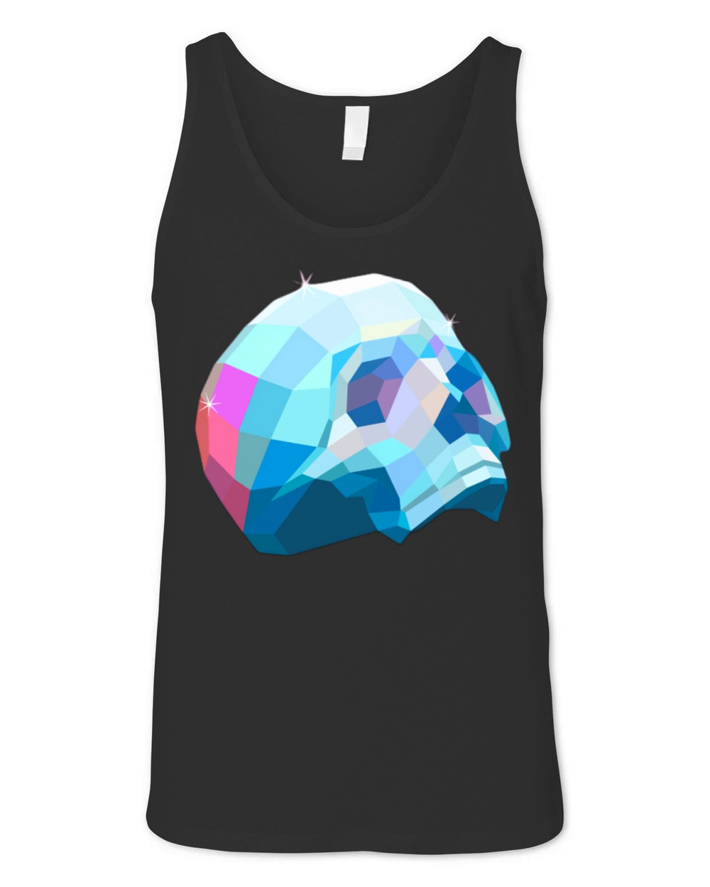 diamond skull Unisex Jersey Tank