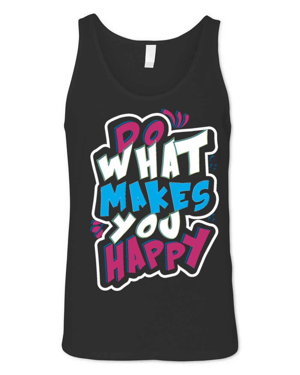 do what makes you happy vintage Unisex Jersey Tank