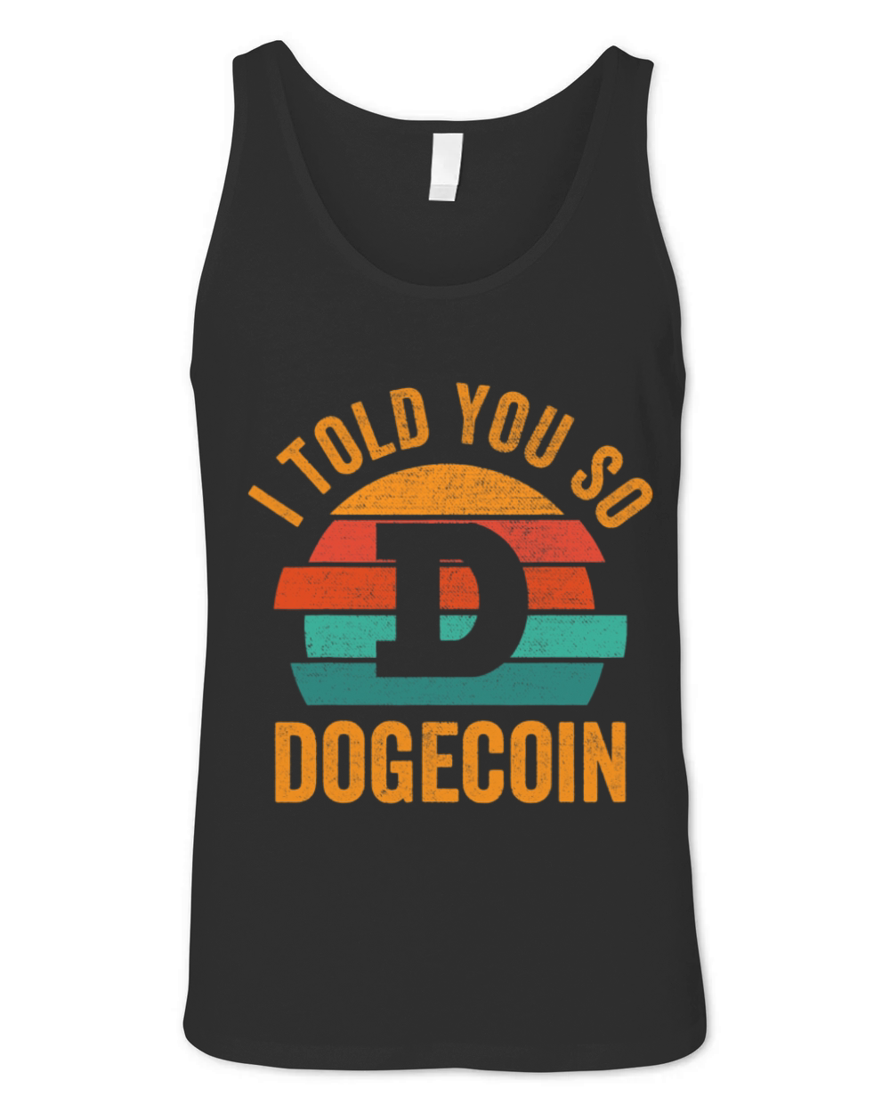 Dogecoin Crypto I Told You So Vintage Dogecoin Unisex Jersey Tank