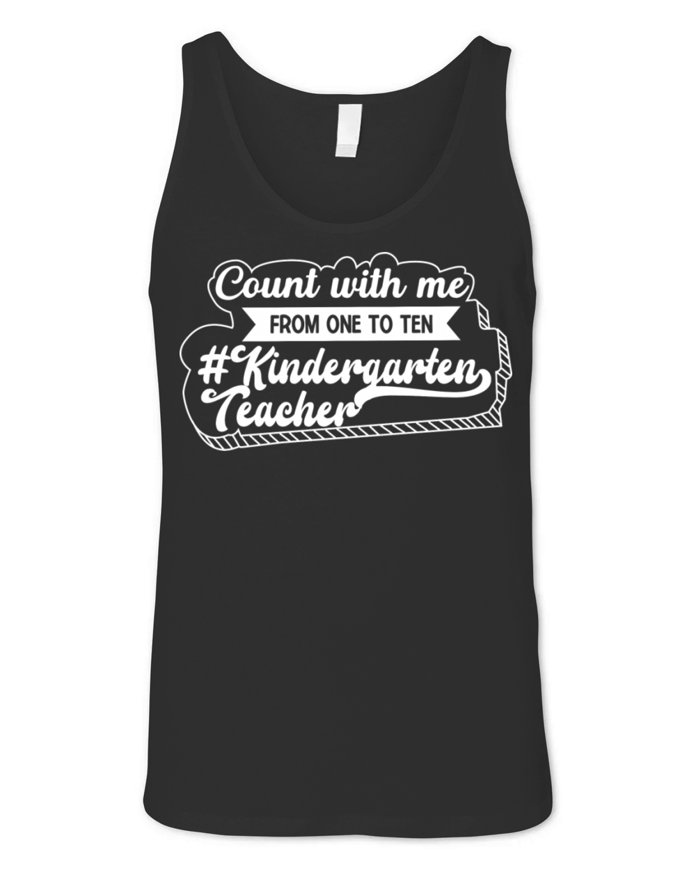 Kids Back To School Count With Me From One To Ten Unisex Jersey Tank