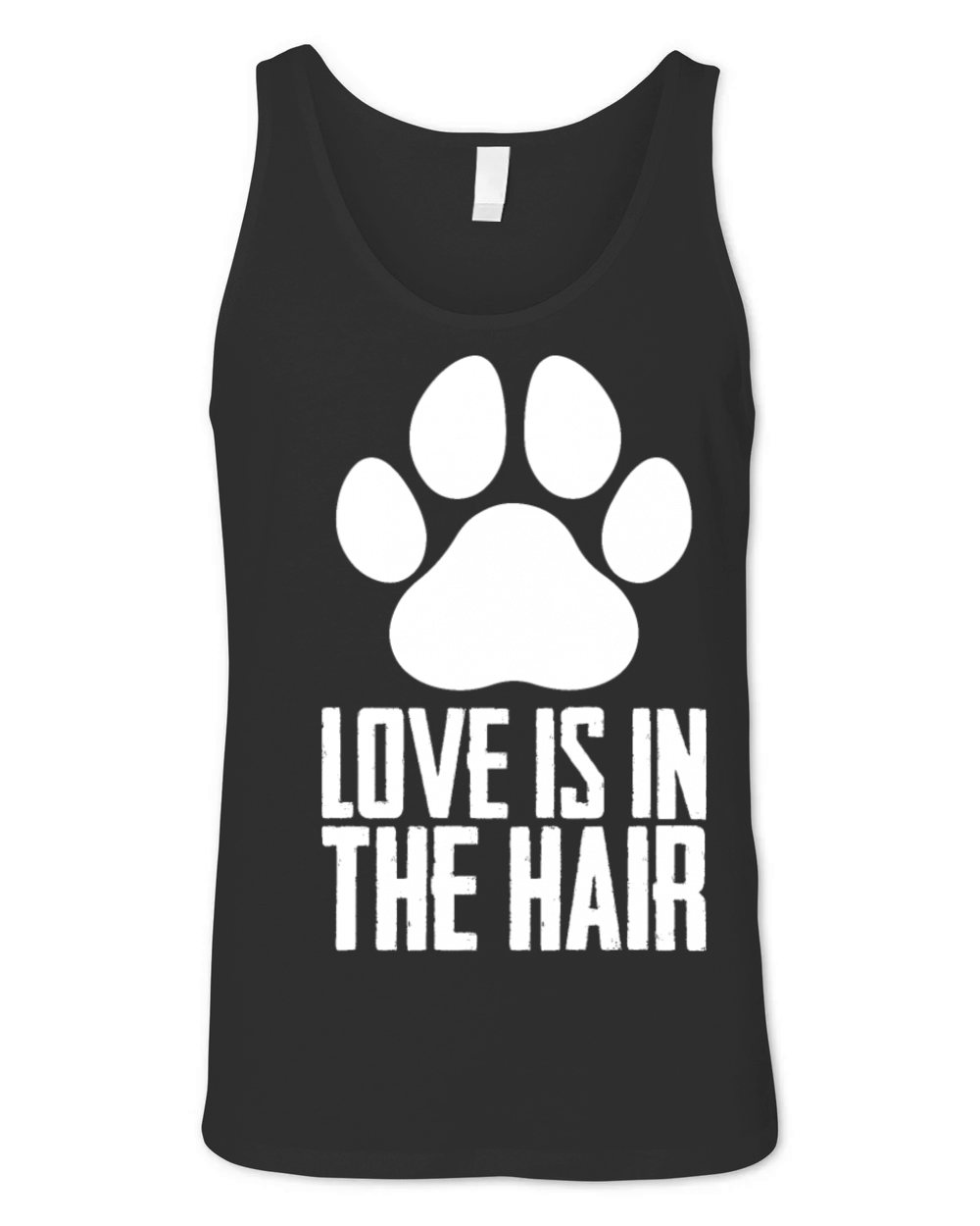 Love is in the hair Unisex Jersey Tank