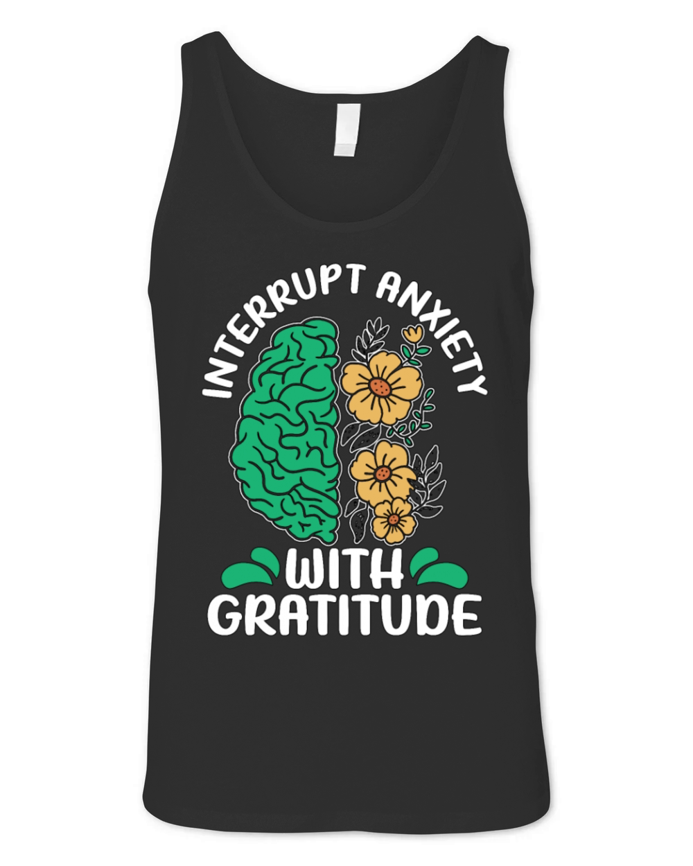 Mental Health Interrupt Anxiety Mental Illness Unisex Jersey Tank