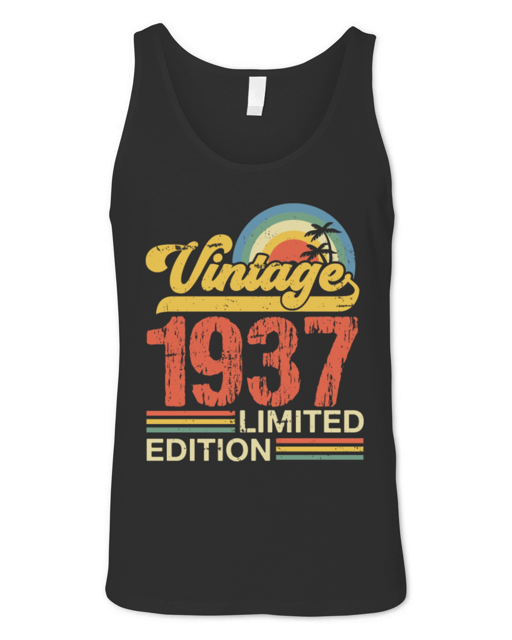 Retro Vintage 1937 Limited Edition Unisex Jersey Tank