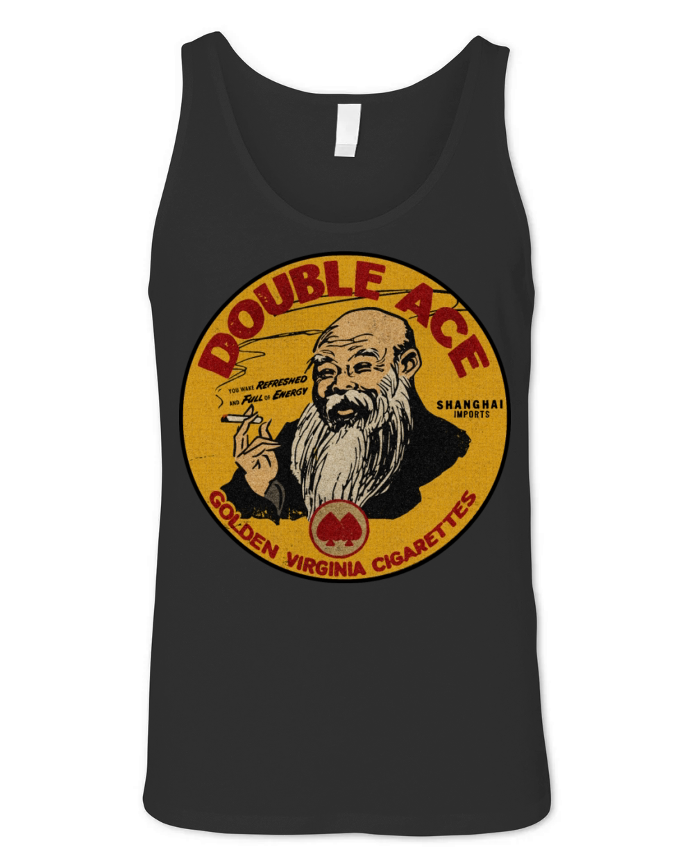 Vintage Chinese Tobacco Unisex Jersey Tank
