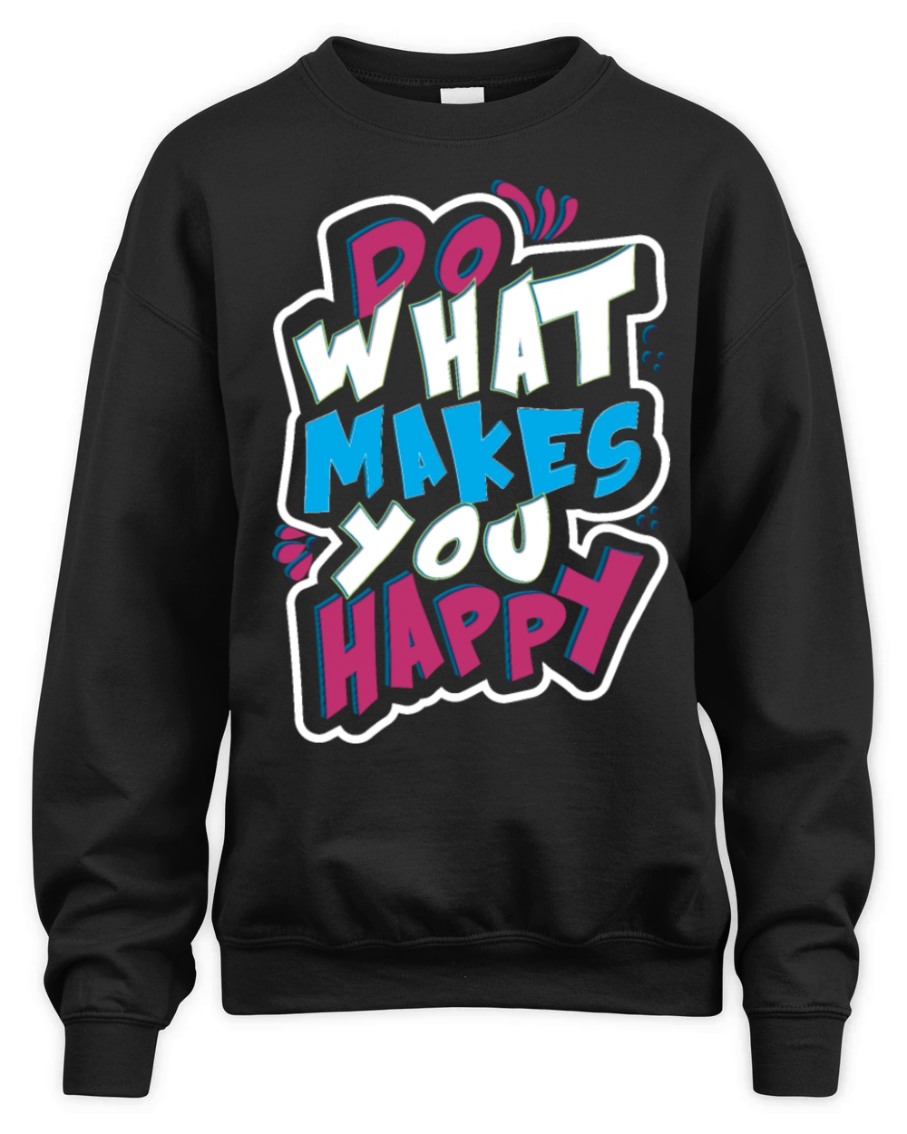 do what makes you happy vintage Unisex Premium Crewneck Sweatshirt