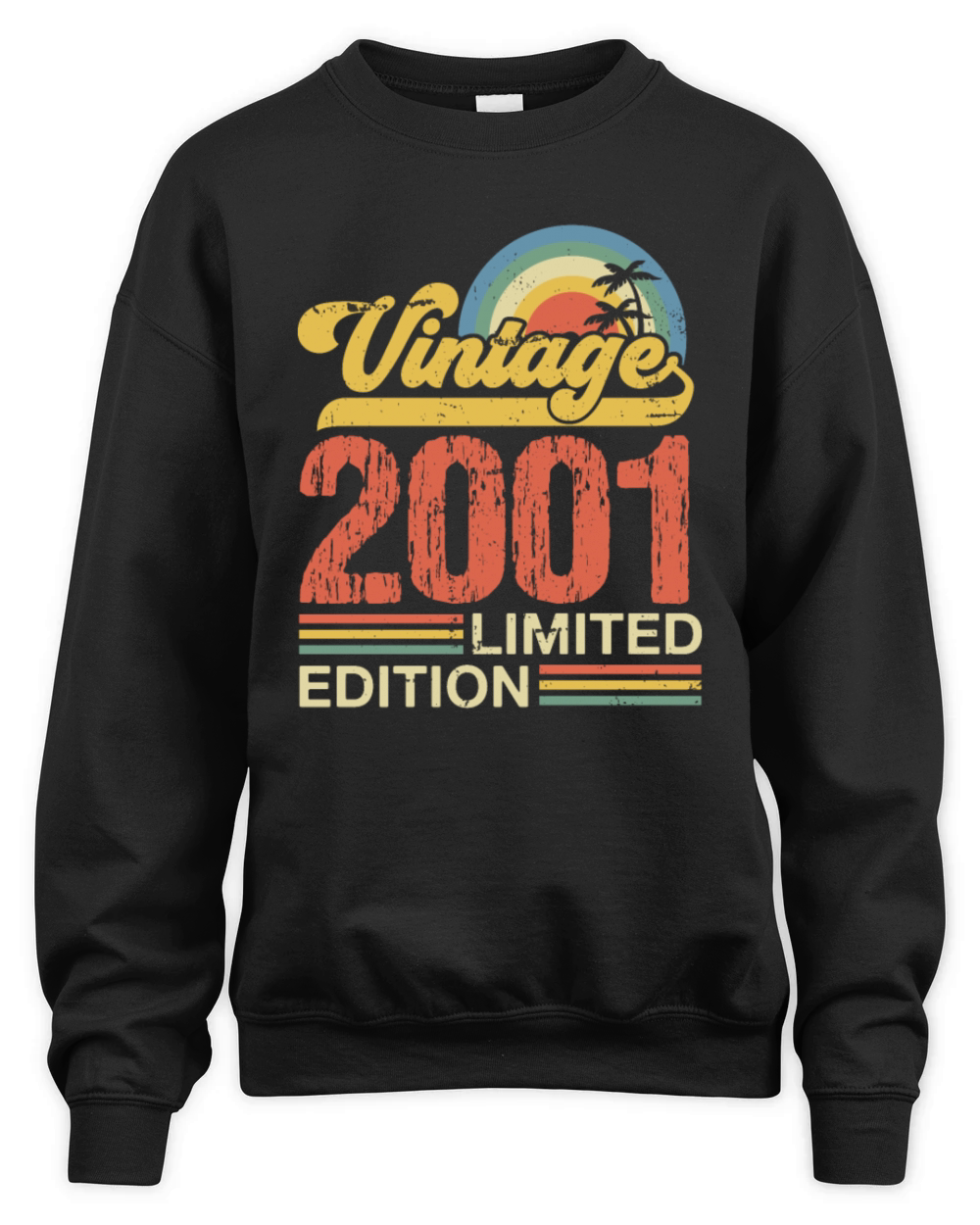 Retro Vintage 2001 Limited Edition Unisex Premium Crewneck Sweatshirt