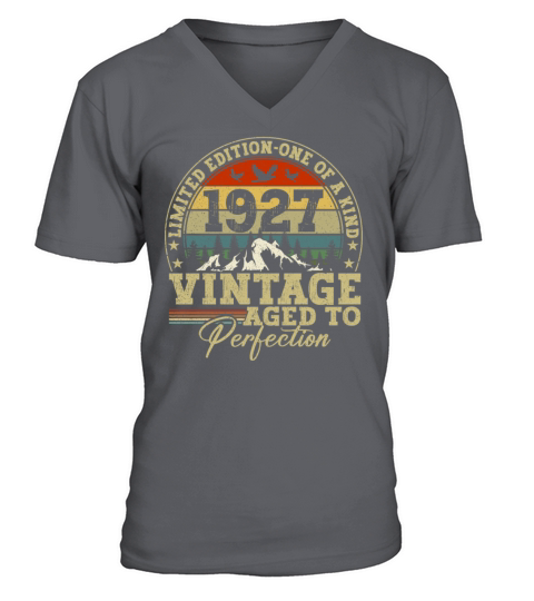 Vintage Birthday Original Gift Idea 1927 V-Neck T-shirt