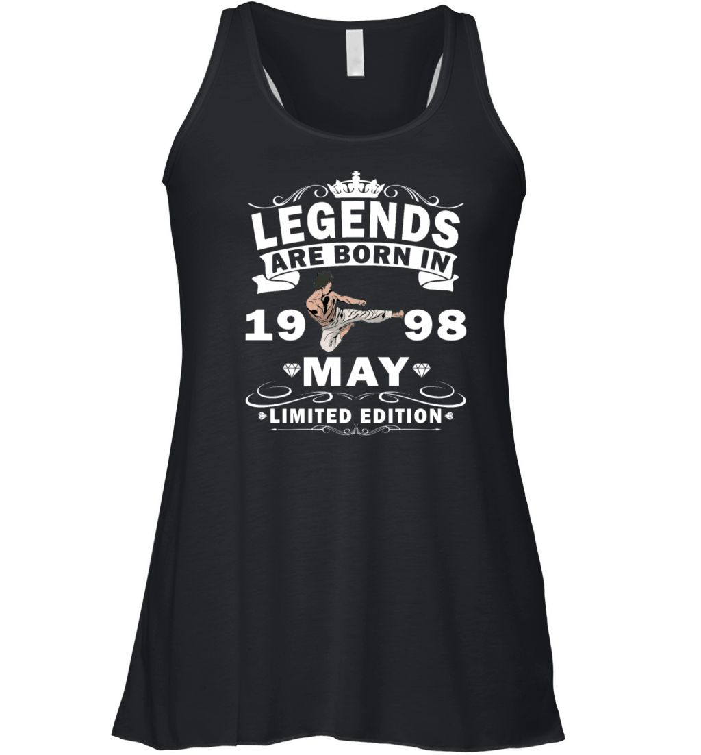 Karate Fighter Fighter Birthday May 1998 MMA Women's Flowy Tank Top