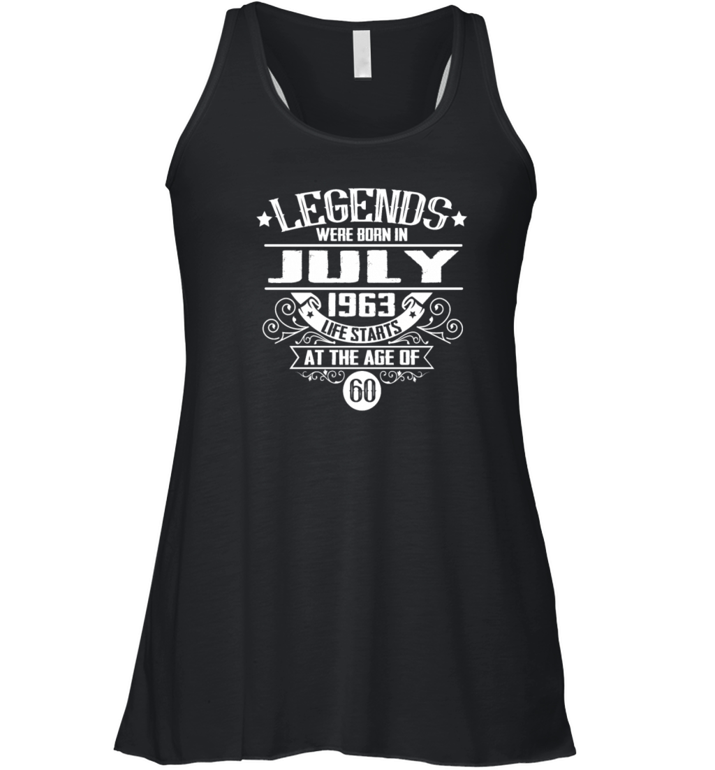 Legends Were Born in July 1963 Women's Flowy Tank Top