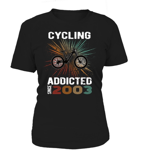 20 birthday 2003 vintage retro bicycle cyclist Women's T-Shirt
