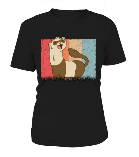 Ferret Retro Weasel Vintage Women's T-Shirt