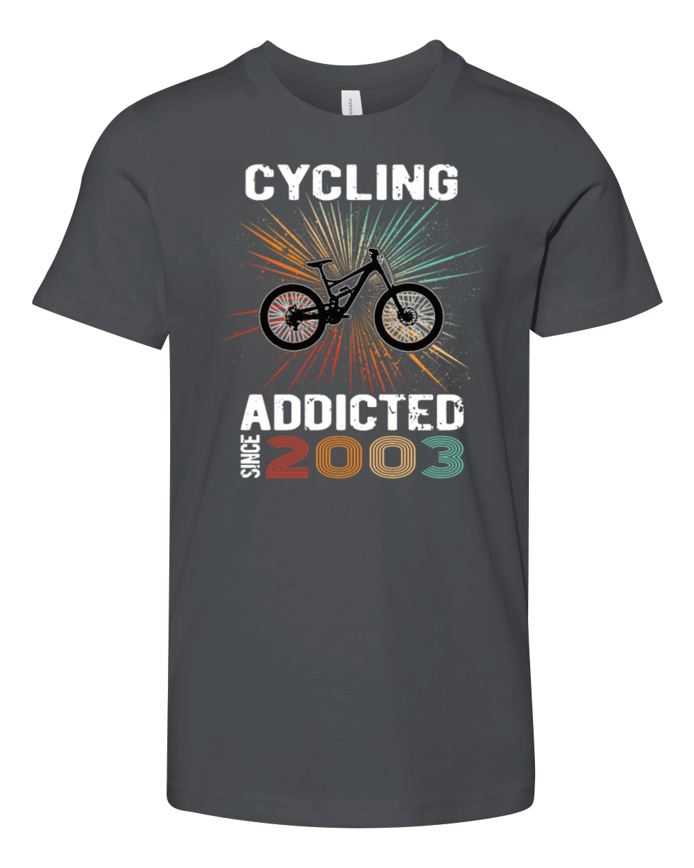 20 birthday 2003 vintage retro bicycle cyclist Youth Unisex Jersey Tee