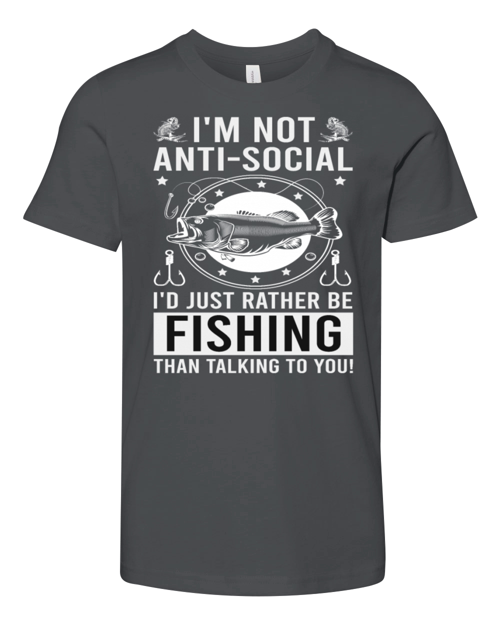 Funny Fishing Quote Humor Fisherman Fishing Lover Youth Unisex Jersey Tee