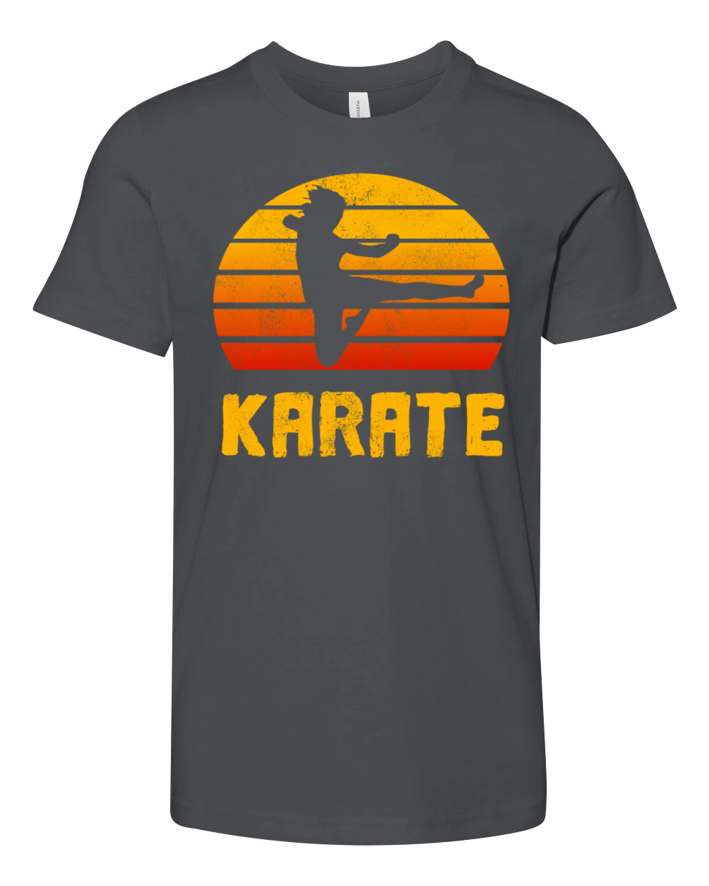 Karate Retro Vintage Design Youth Unisex Jersey Tee